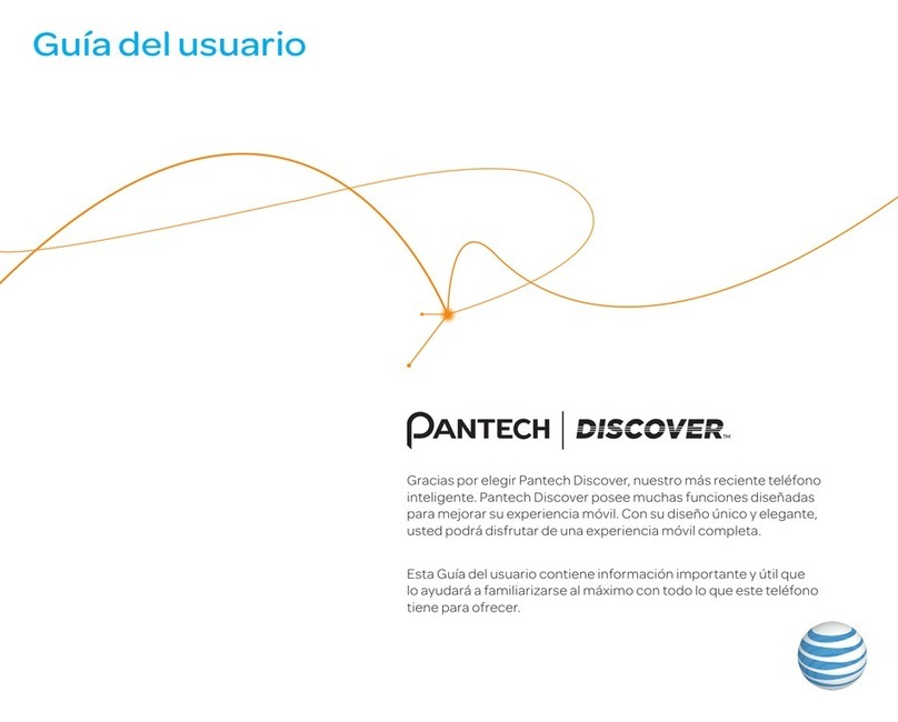 Pantech Discover Quick start guide