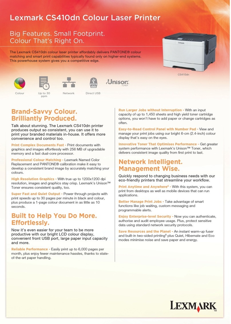 Lexmark CS410dn User manual