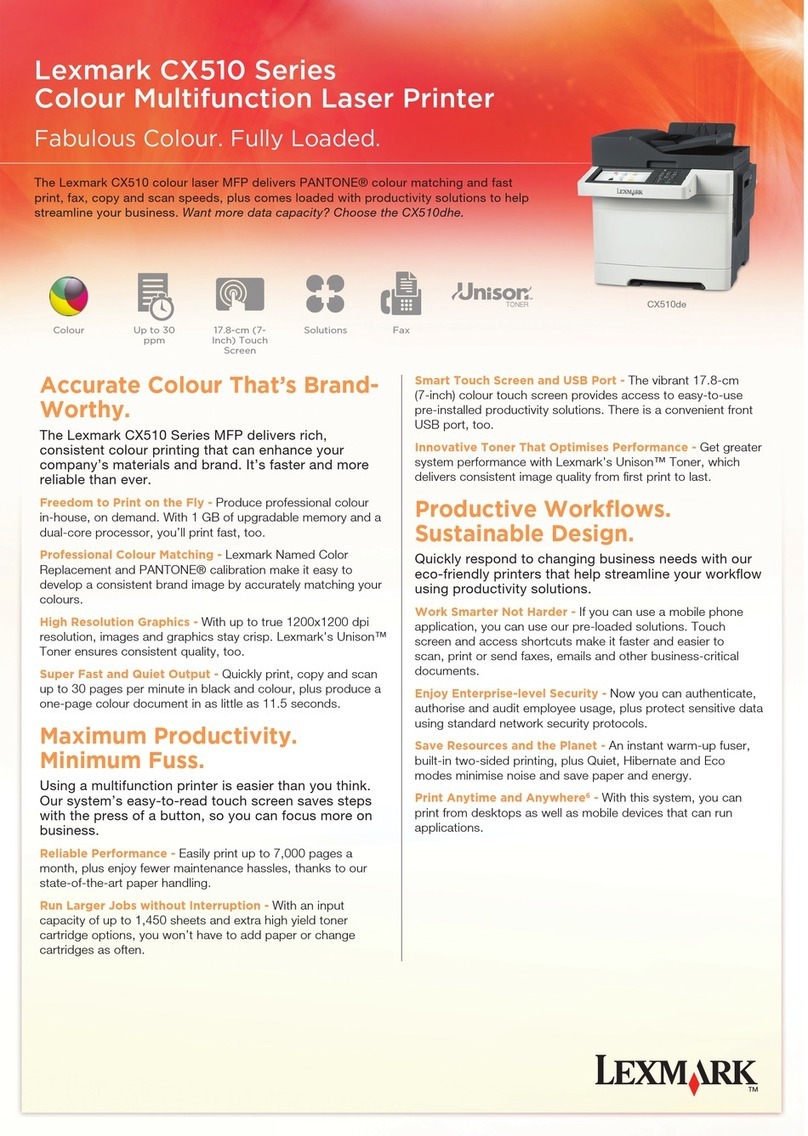 Lexmark CX510de User manual