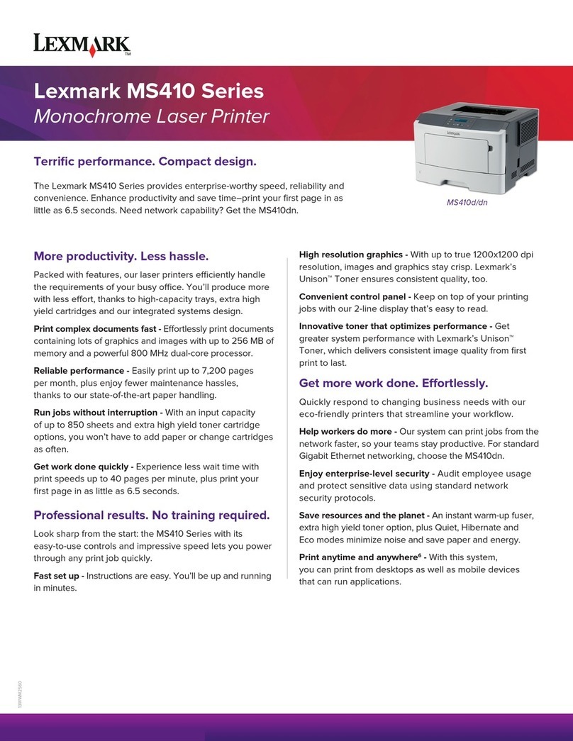 Lexmark MS410d User manual