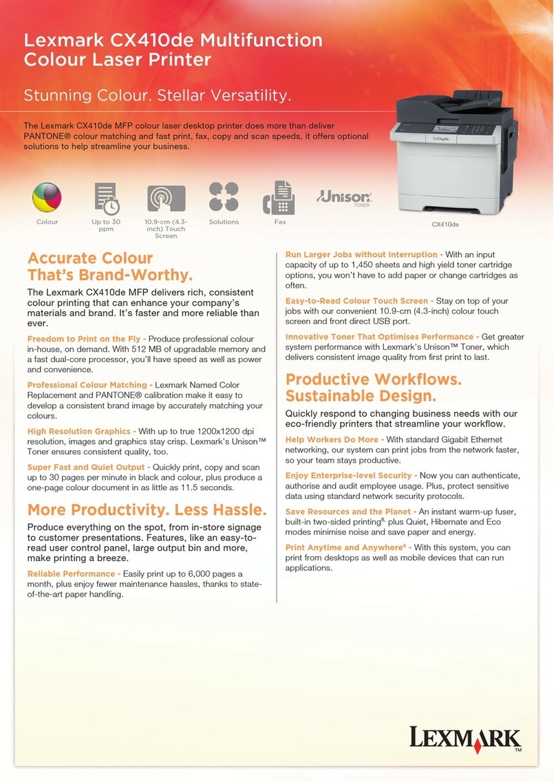 Lexmark CX410E User manual