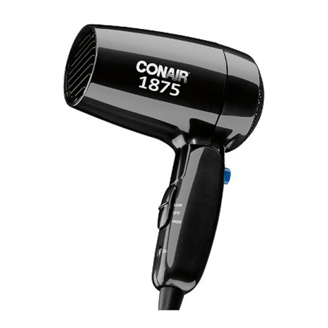 Conair 124TSC User manual