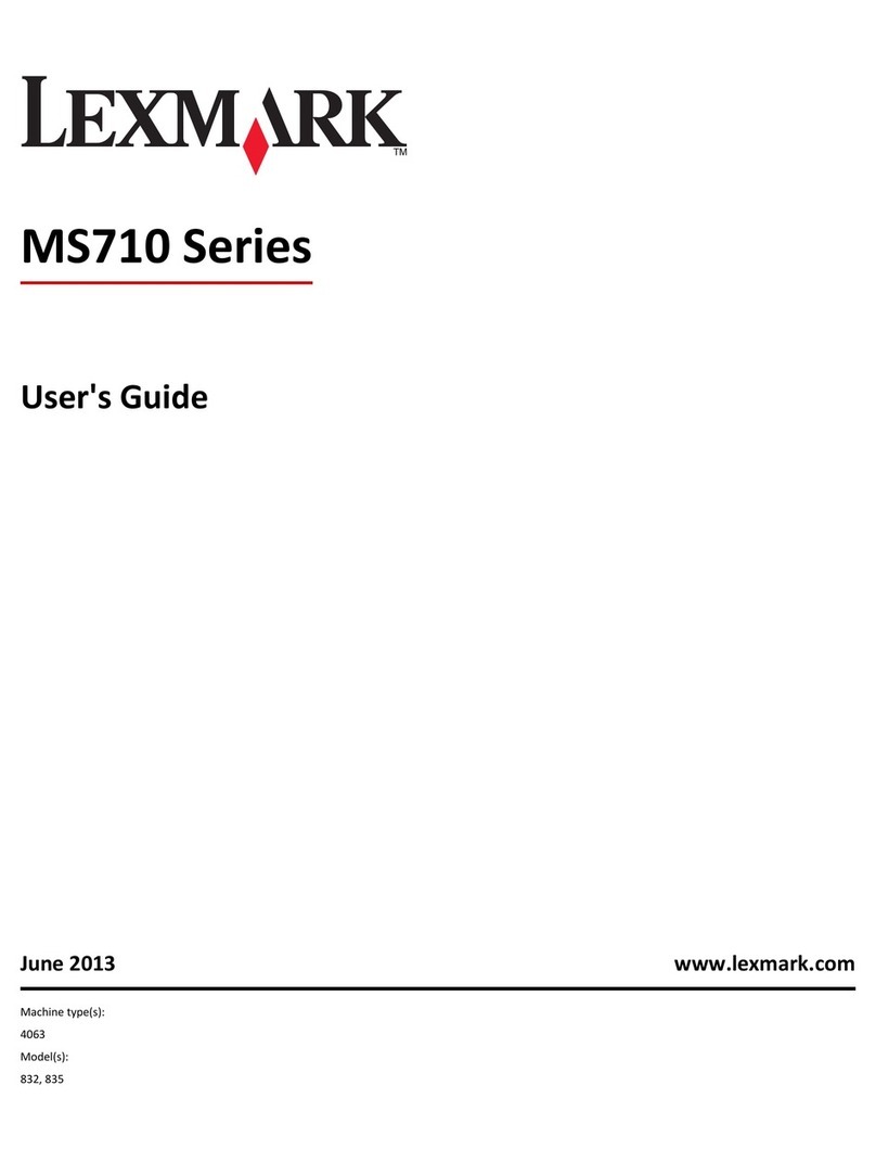 Lexmark MS719 User manual