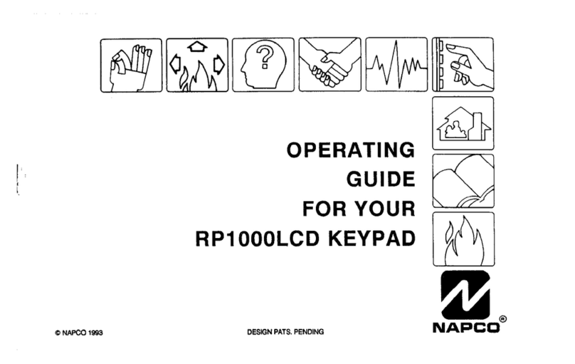 NAPCO RP1000LCD User manual NAPCO RP1000LCD User manual