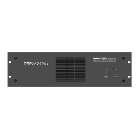 Dynacord Power Amplifier DPA 4120 owner's manual