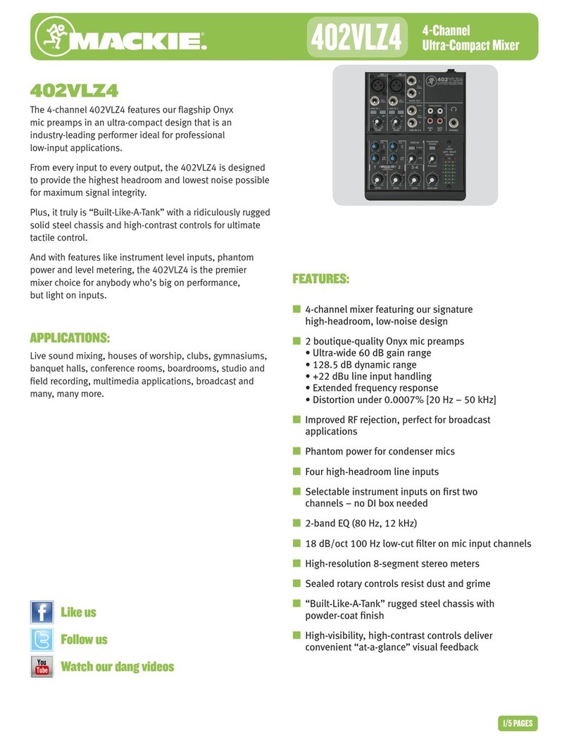 Mackie 402VLZ4 Specifications