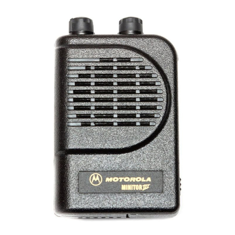 Motorola MINITOR III User manual