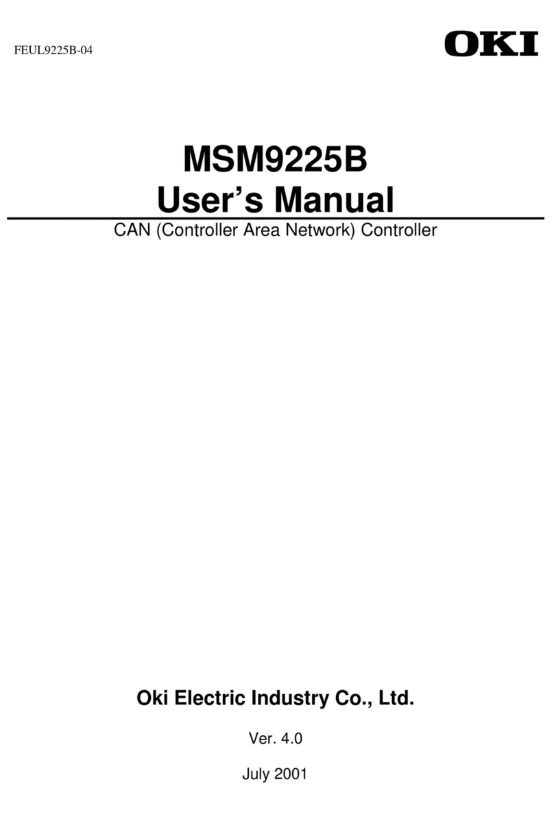 Oki MSM9225B user manual