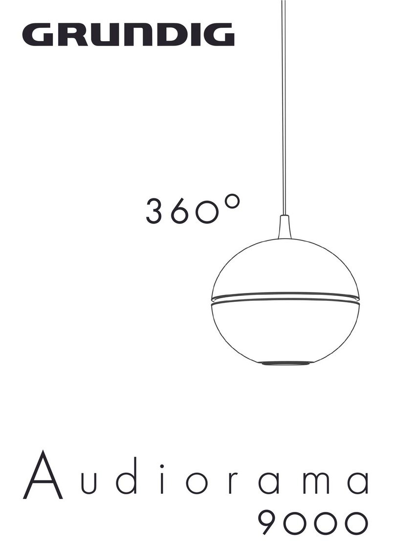 Grundig Audiorama 9000 Installation guide