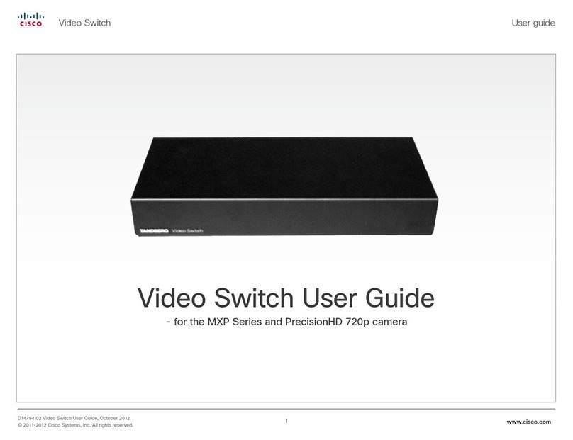 Cisco Video Switch User manual