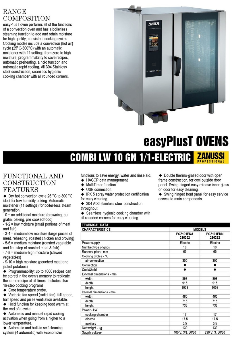 Zanussi COMBI LW 10 GN 1/1-ELECTRIC User manual