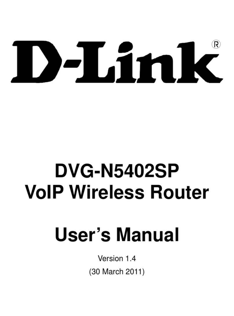 D-Link DVG-N5402SP User manual D-Link DVG-N5402SP User manual