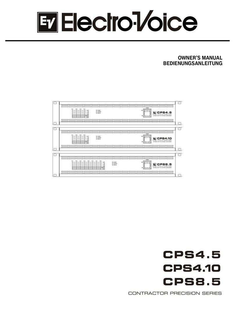 Electro-Voice CPS4.5 owner's manual