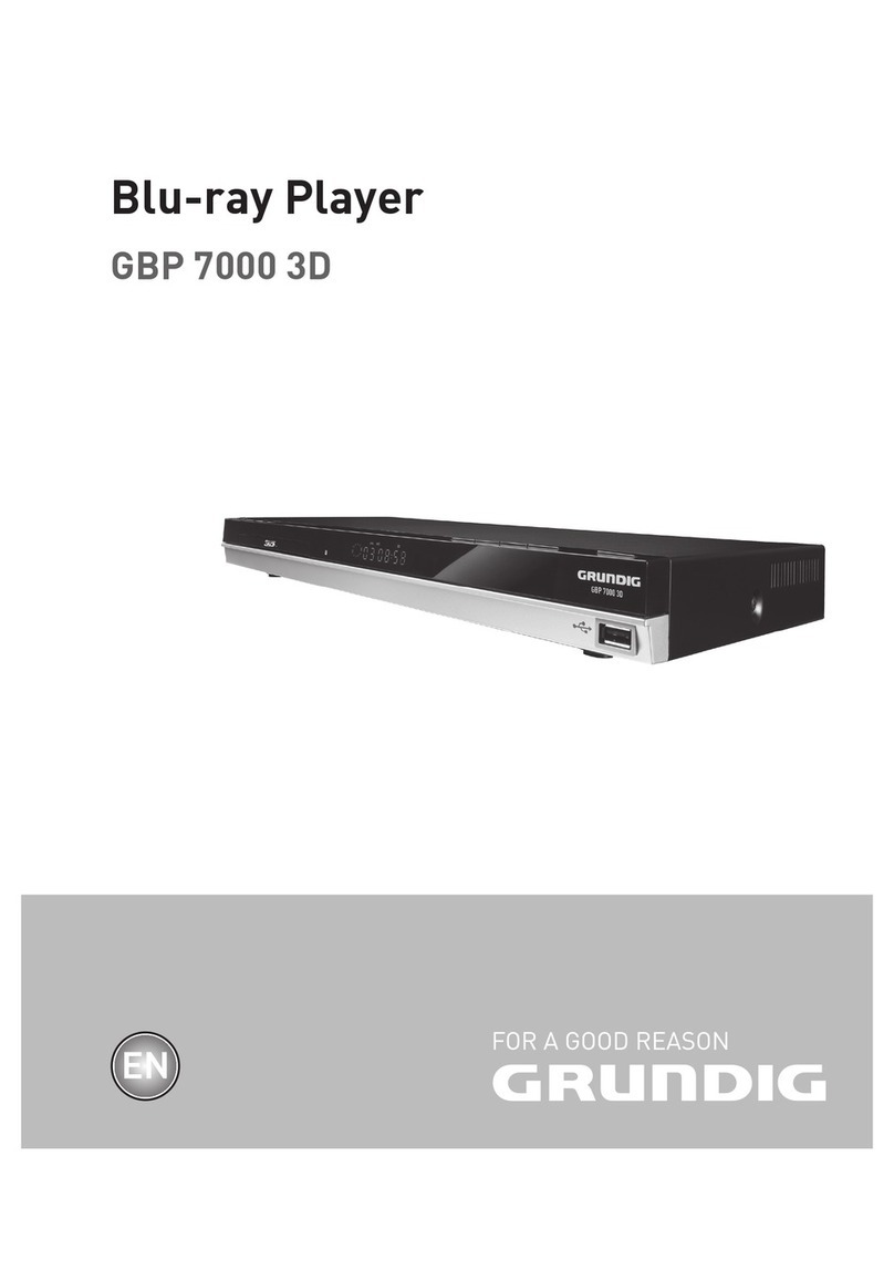 Grundig GBP 7000 3D User manual