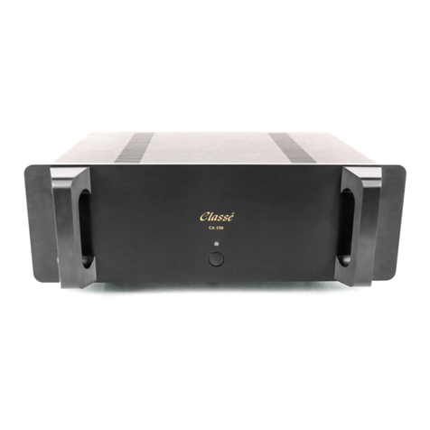 Classe Audio CA-150 owner's manual Classe Audio CA-150 owner's manual