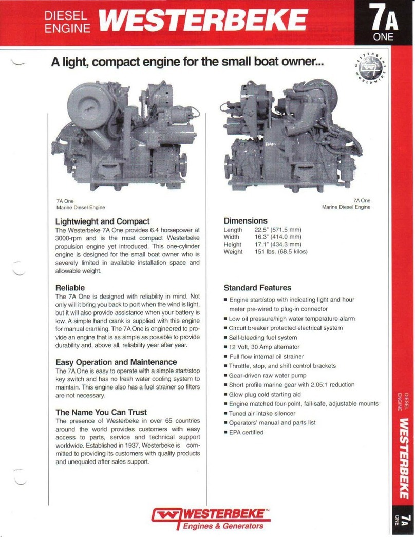 Westerbeke 7A one User manual