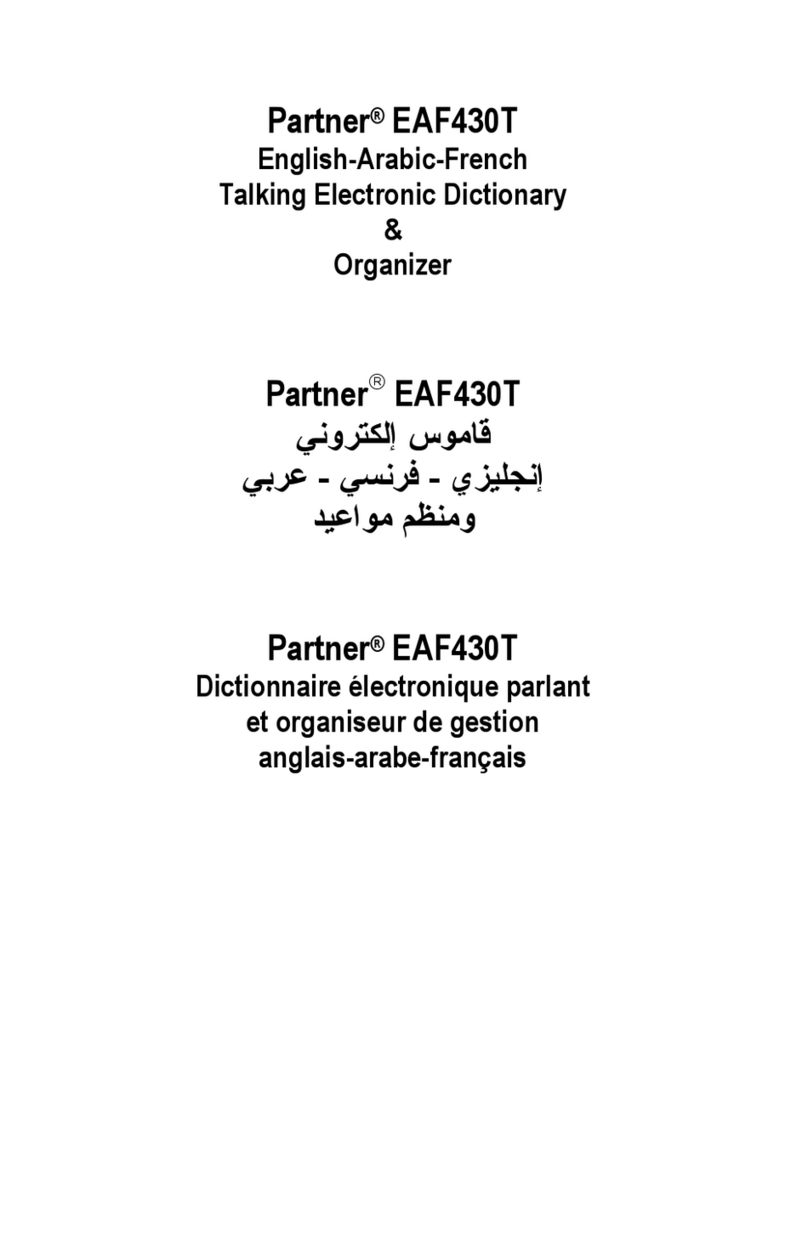 Ectaco Partner EAF430T user manual