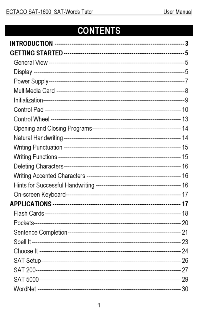 Ectaco SAT-1600 user manual