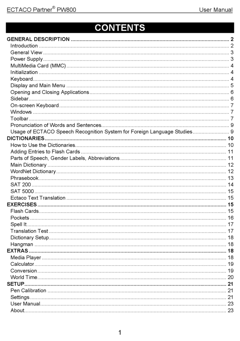 Ectaco Partner PW800 user manual