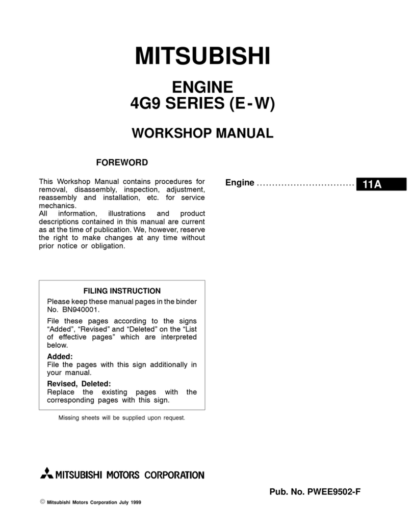 Mitsubishi 4G9 series Instruction manual
