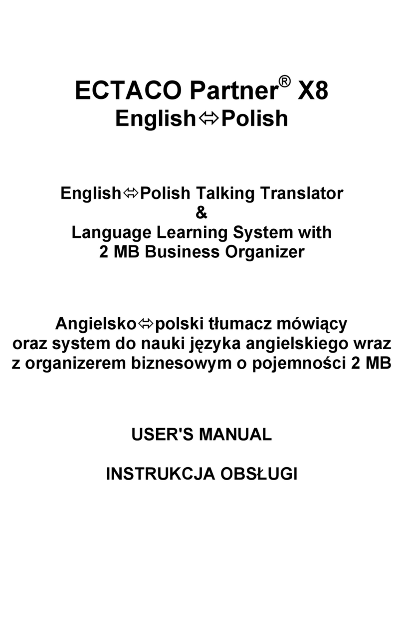 Ectaco Partner EP-X8 user manual