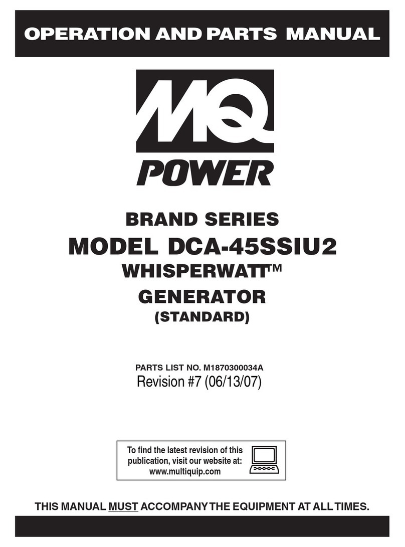 MULTIQUIP Power WHISPERWATT DCA-45SSIU2 User manual