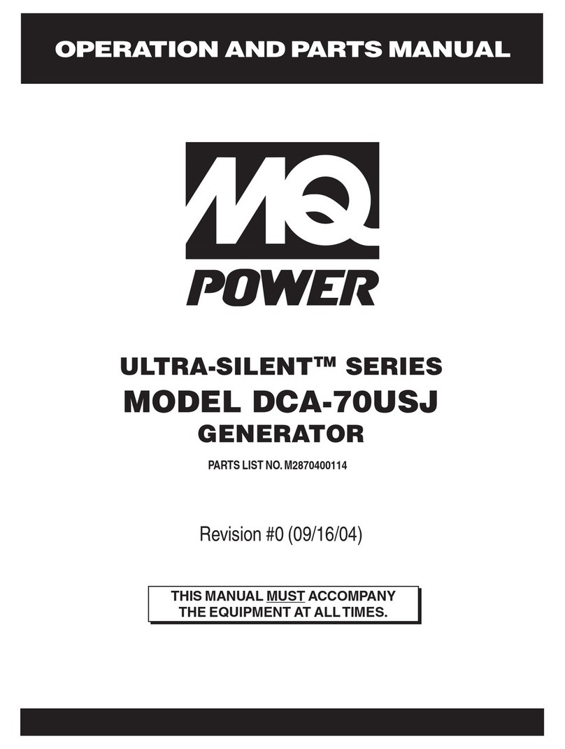 MULTIQUIP Power Ultra-Silent DCA-70USJ Operation and parts manual