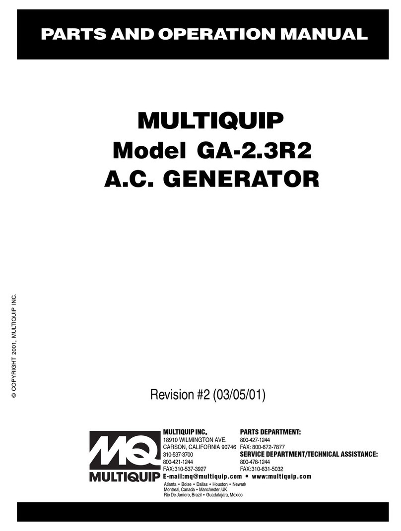 MULTIQUIP GA-2.3R2 User manual