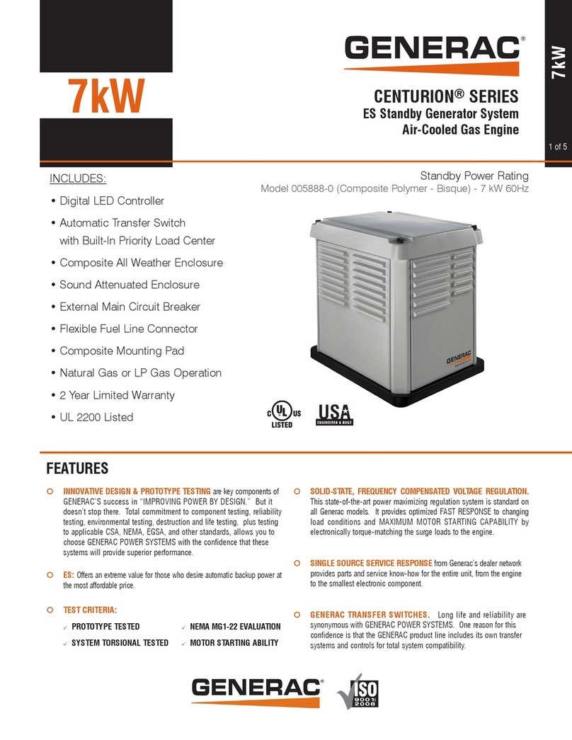 Generac Power Systems CENTURION SERIES specification
