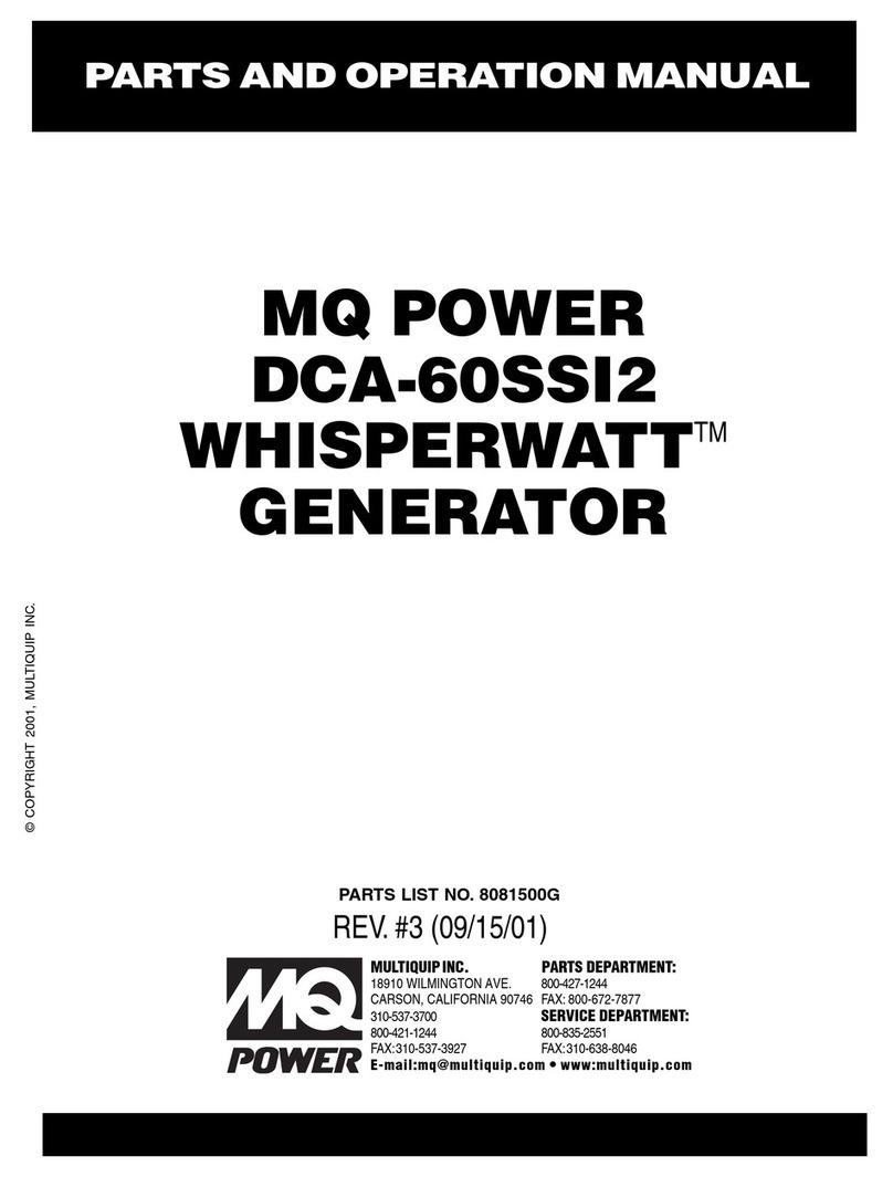 MQ Power WHISPERWATT DCA-60SSI2 User manual