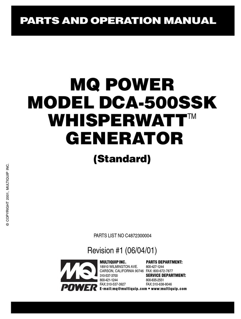 MQ Power WHISPERWATT DCA-500SSK User manual