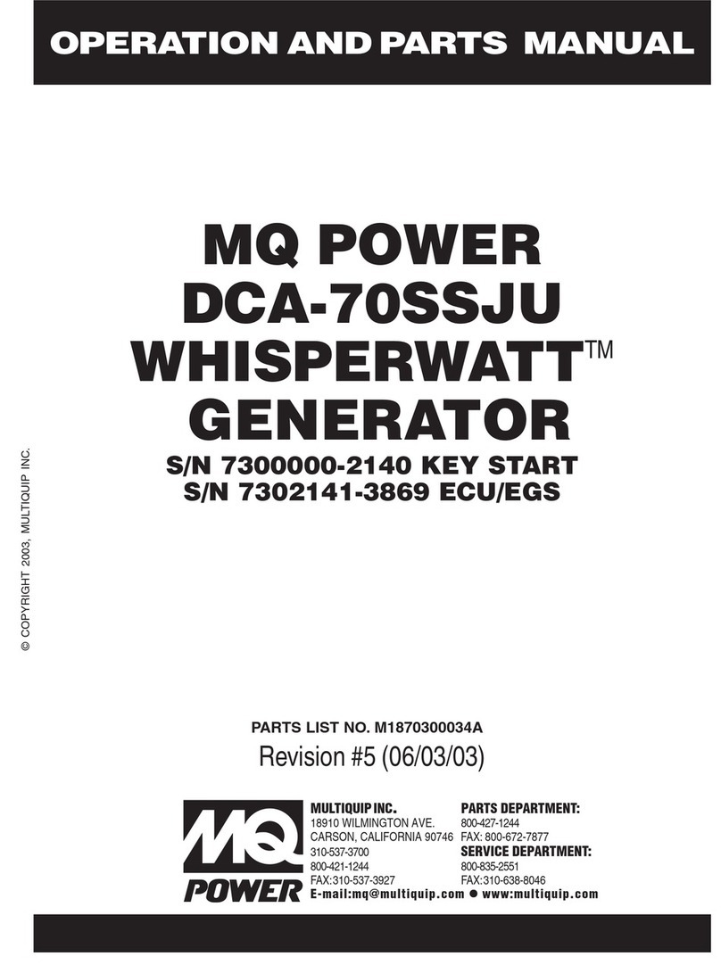 MQ Power WHISPERWATT DCA-70SSJU Guide