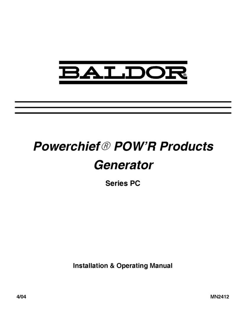 Baldor Powerchief PC Series Installation instructions