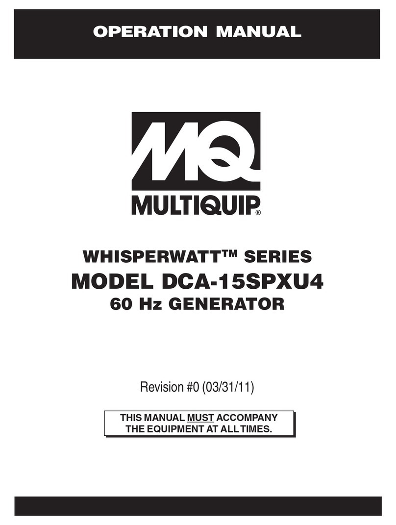 MULTIQUIP WHISPERWATT DCA-15SPXU4 User manual