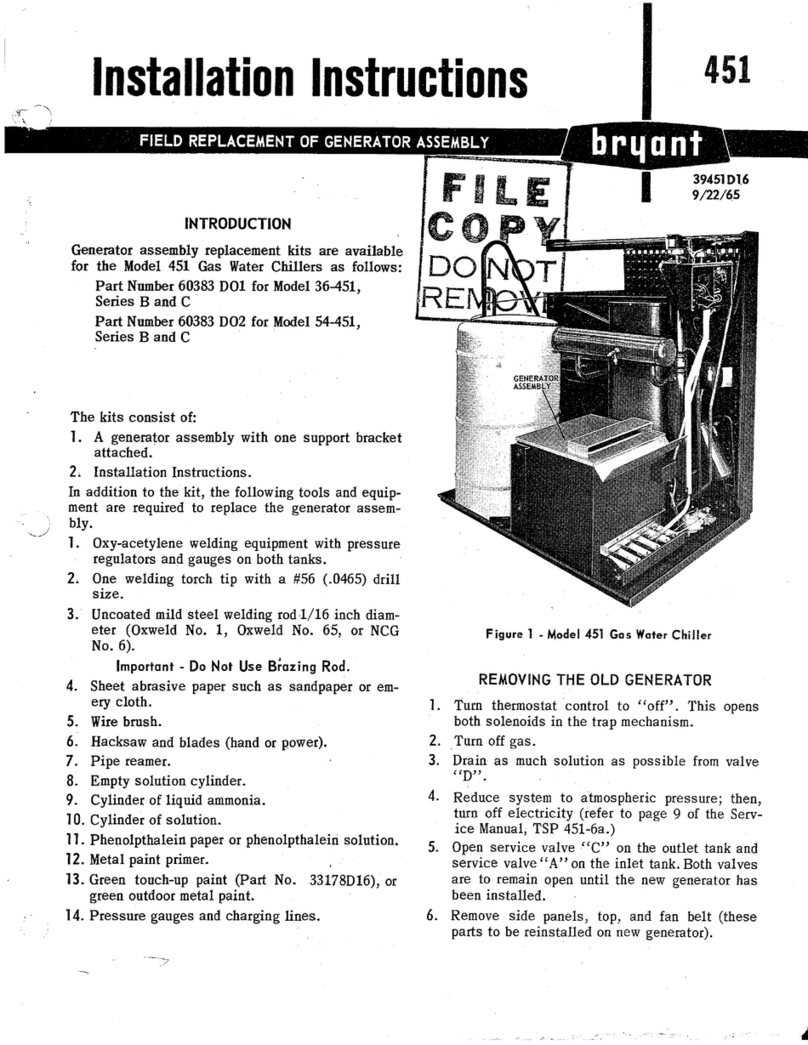 Bryant 451 installation instructions