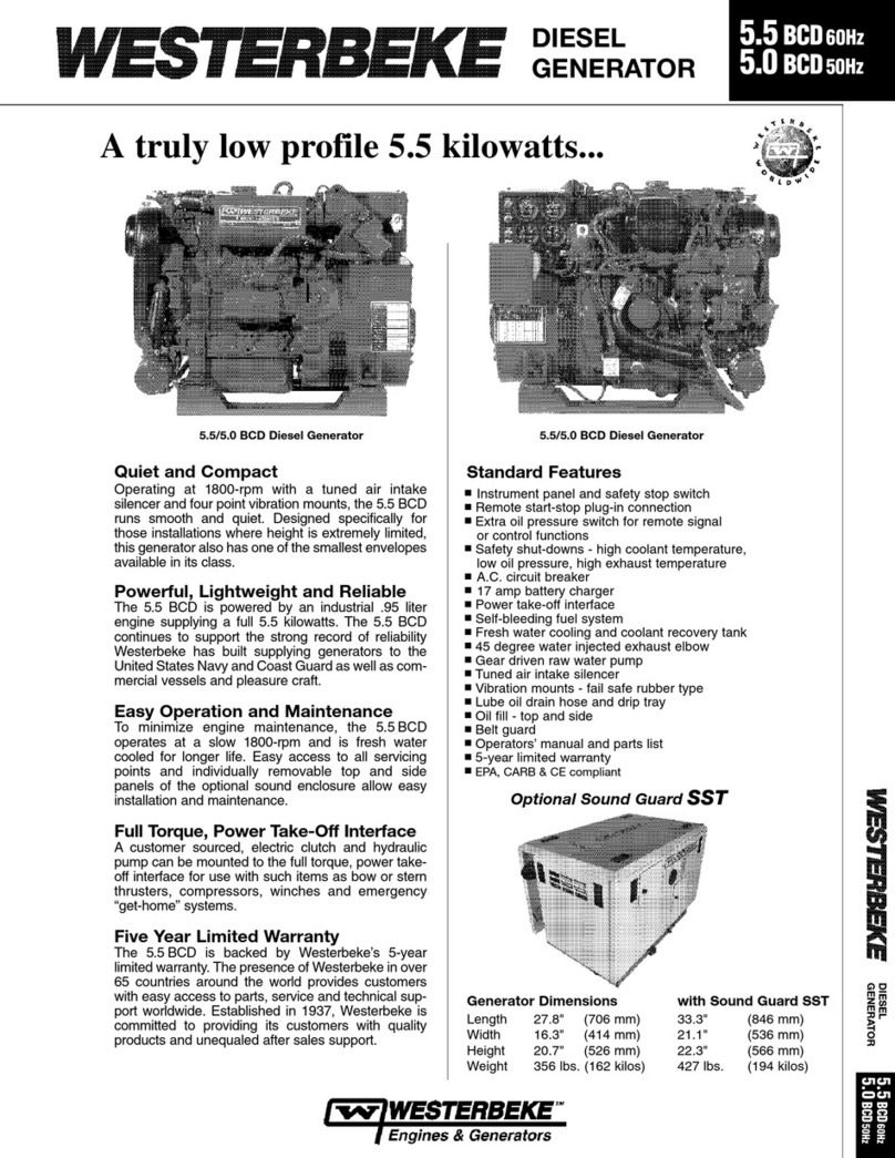 Westerbeke 5.5 BCD-614 User manual