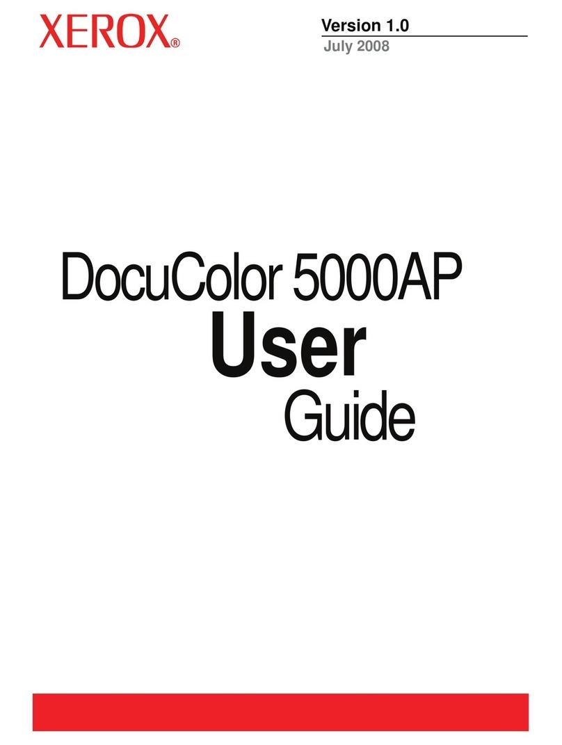 Xerox DocuColor 5000AP User manual