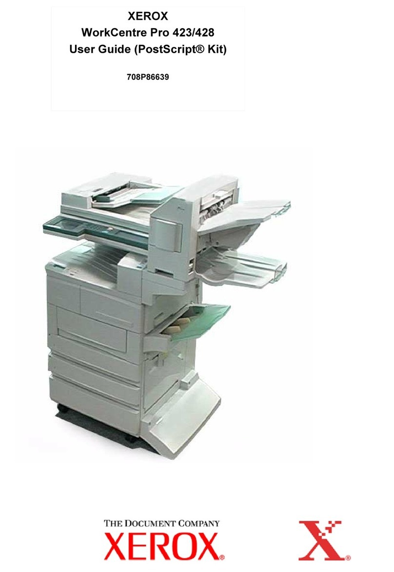 Xerox WorkCentre Pro 423 User manual