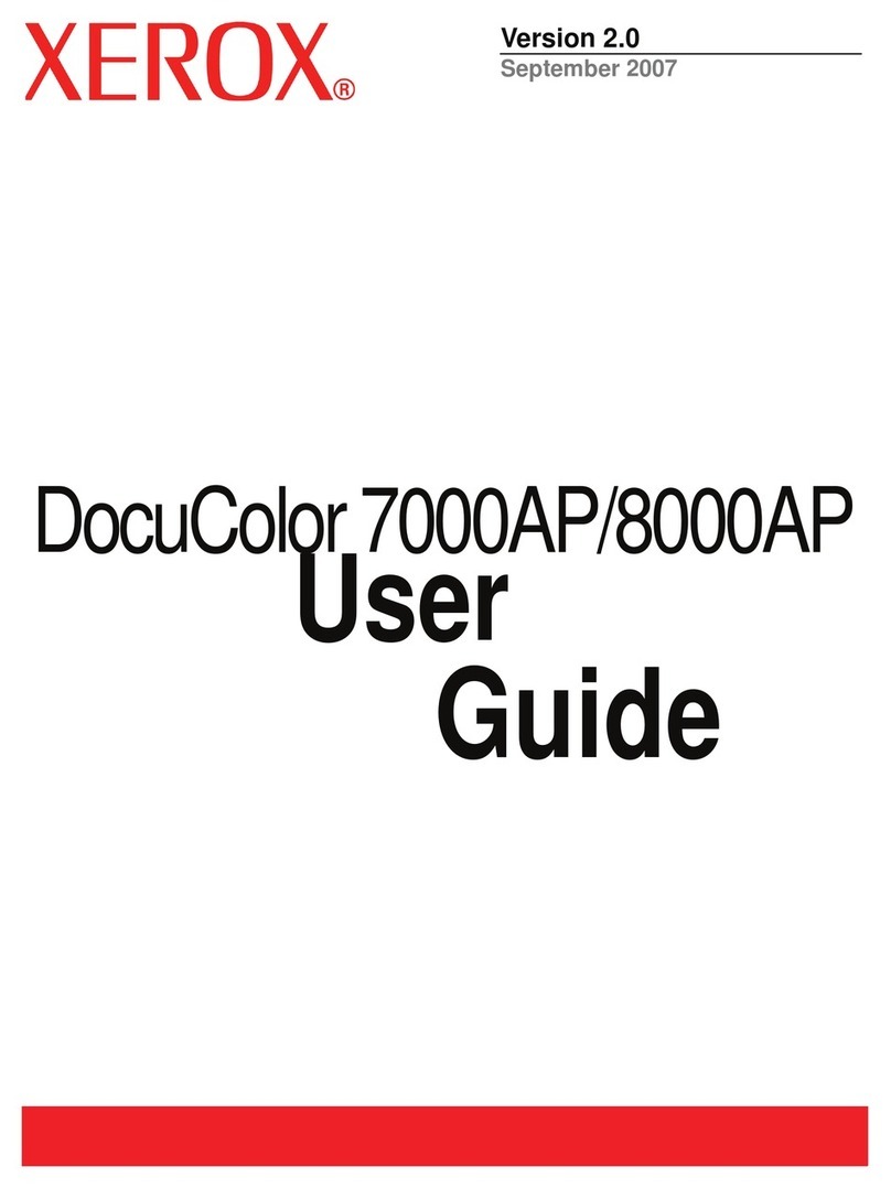 Xerox DocuColor 7000AP User manual