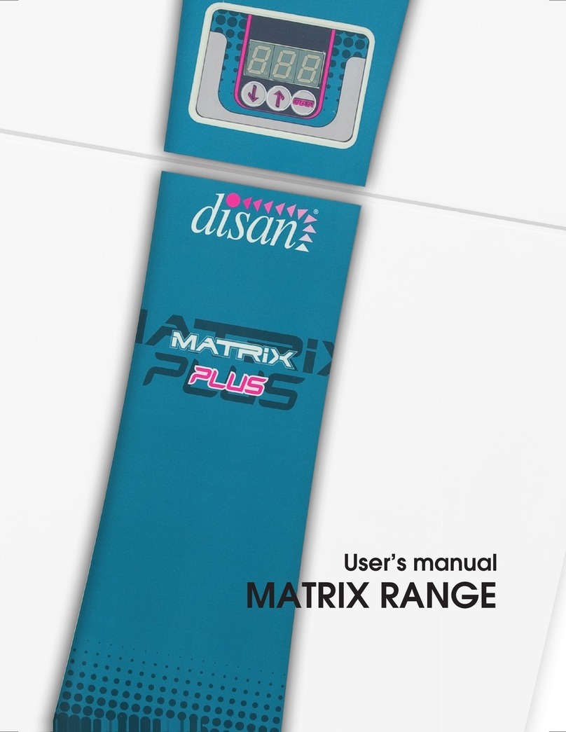 Disan MATRIX RANGE user manual