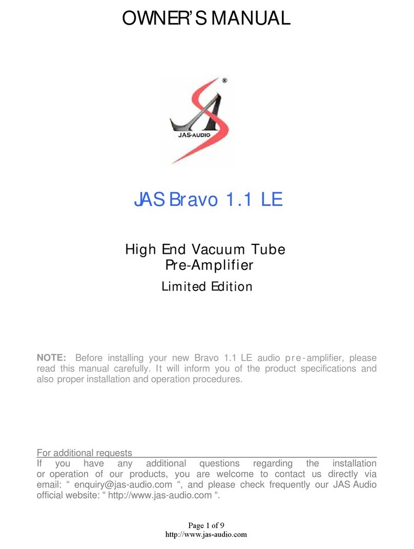 Jas Audio JAS Bravo 1.1 LE User manual