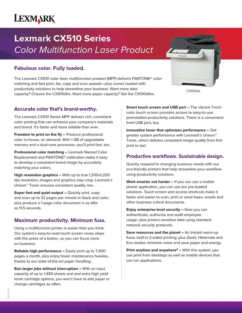 Lexmark CX510 series User manual