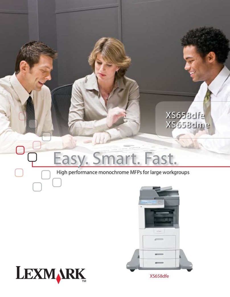Lexmark XS658dfe Owner's manual