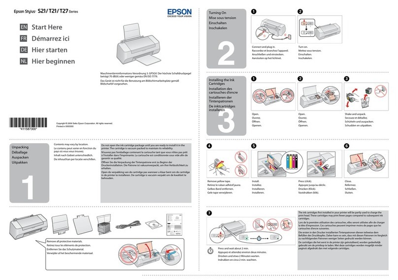 Epson S21 Series Instruction Manual