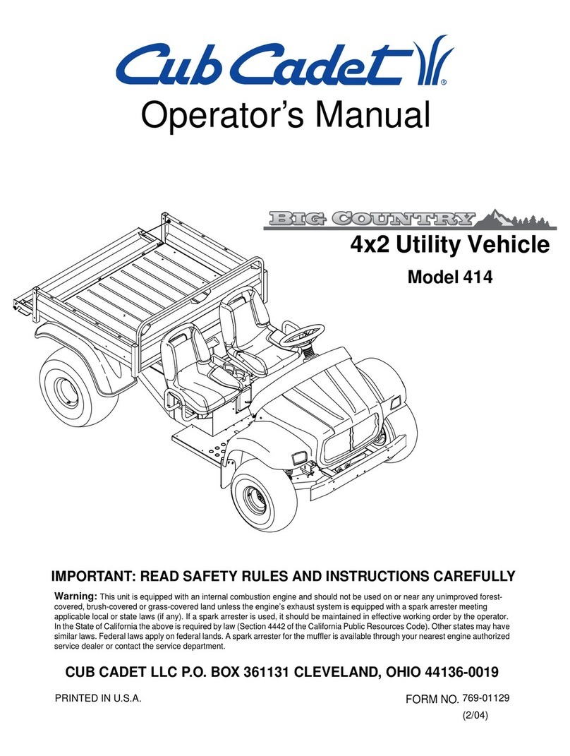 Cub Cadet 414 User manual