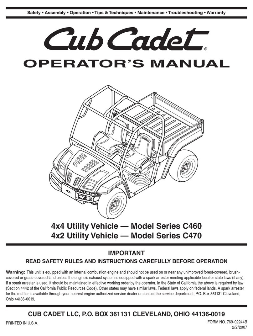 Cub Cadet C460 User manual