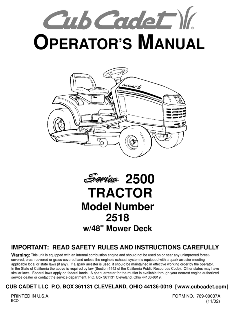 Cub Cadet 2518 User manual