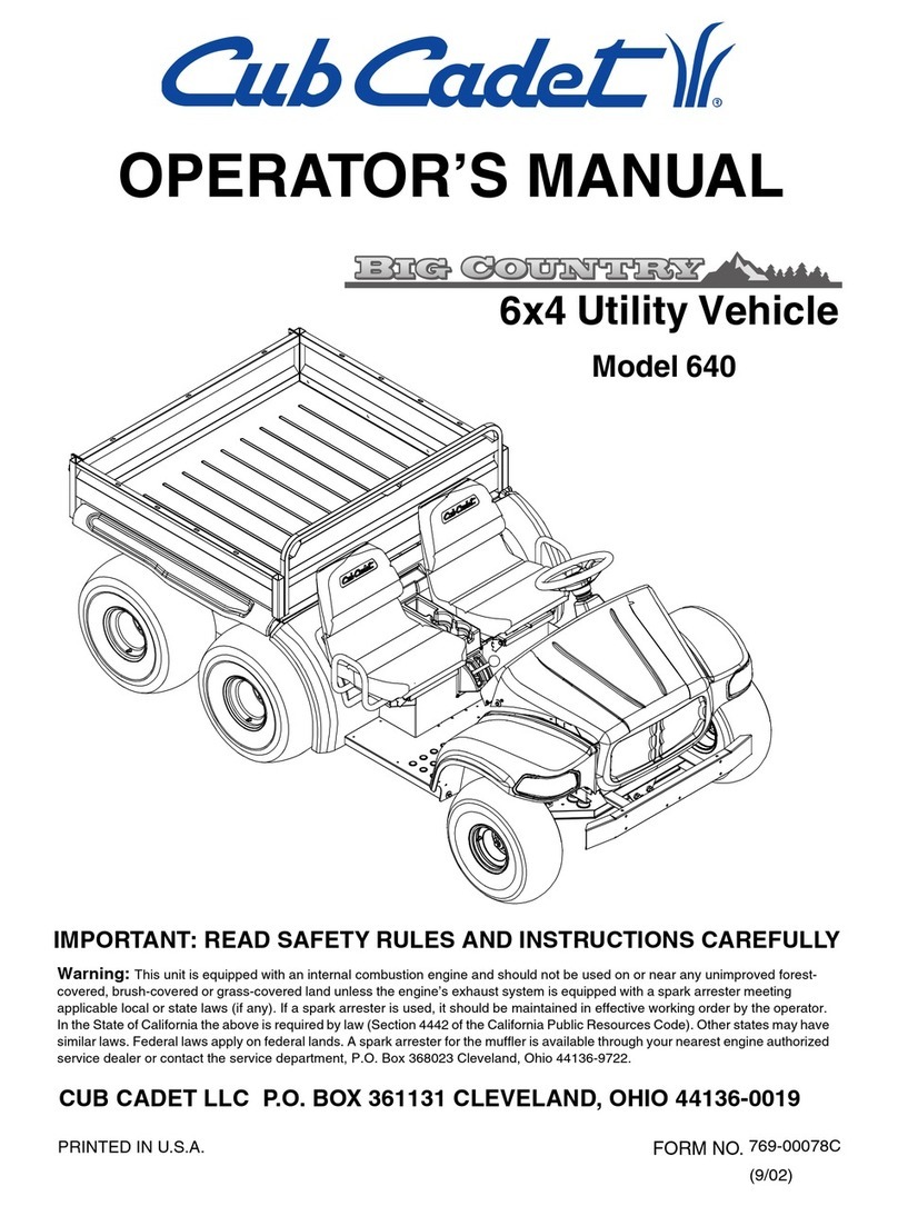 Cub Cadet Big Country 640 User manual