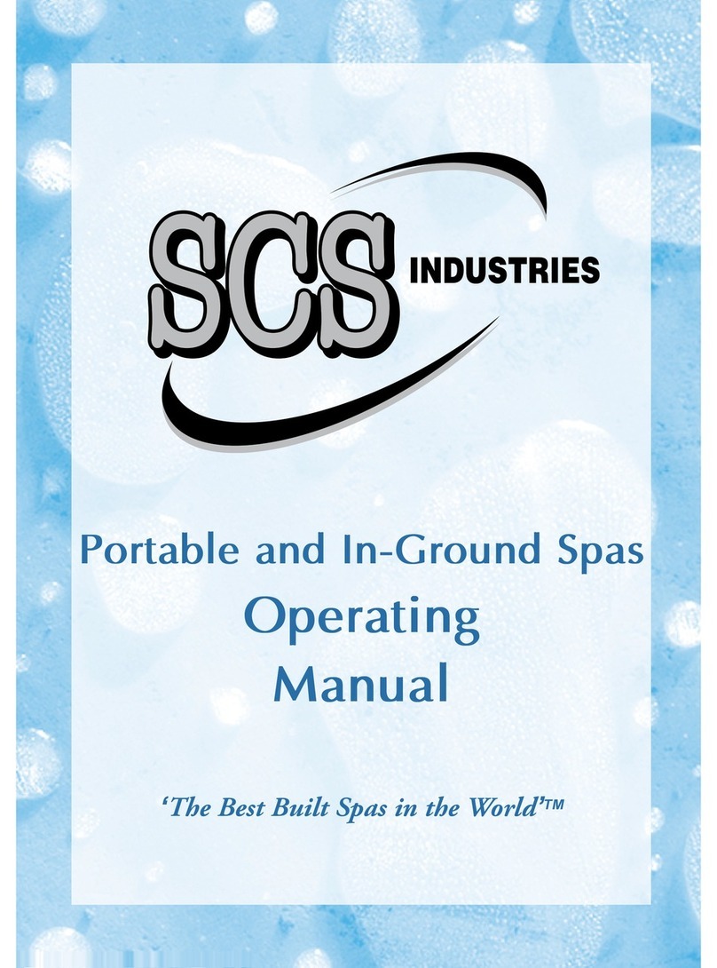 SCS Industries Portable and In-Ground Spas operating manual