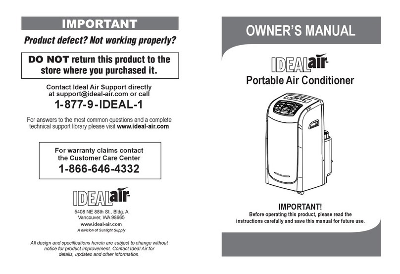 Ideal Air Portable Air Conditioner User manual